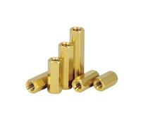M4 Hex laiton femelle à carte mère entretoise filetée conseil support espacement vis boulons entretoises PCB piliers colonne 5-150mm(Length 36mm(5pcs))