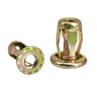 M4 M5 M6 M8 forme de pétale Molly Jack écrou Expansion Rivet écrous panneau métallique pince verrouillage Rivnut plaque d'immatriculation fixer boulon vis Rivets(Nut Only (Colorful),M4x16(10Pcs))