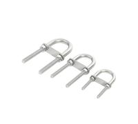 M4 M5 M6 M8 M10 M12 en acier inoxydable 304, arc de gréement marin, œil de poupe, boulon en U for pièces de quincaillerie de bateau, collier de serrage(M8X100mm)