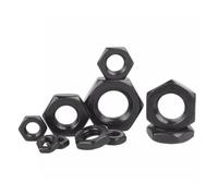 M4 M5 M6 M8 M10 M12 M14 M16 M18 M20 M24 M27 M30 noir 304 A2-70 écrou hexagonal mince en acier inoxydable(M10 (20pcs))