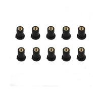 M4 M5 M6 Moto Pare-brise Pare-brise Vis Boulons Écrou Universel En Caoutchouc Bien Écrous Vis Boulon(M4 10PCS)