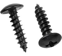 M4 x 8mm 40Pcs Stainless Steel 304 Round Head Wood Screws Phillips Head Mushroom Head Self Tapping Screws