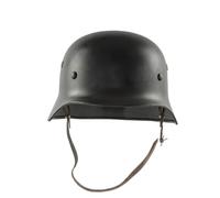 M40 Steel Helmet Field Grey Color WWII Helmet with Leather Liner by Zib Miltec (58-60 cm) (58 cm)