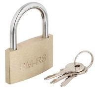 [M413-50] BRÜDER MANNESMANN Cadenas en Laiton (L)50 mm Anse Courte avec 3 Clés