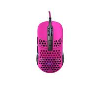 Xtrfy M42 RGB, souris filaire de gaming ultralégère, capteur 3389 Pixart ultramoderne, boîtier modulaire (2 dimensions incl.), rétro-éclairage RGB réglable, Pink Edition
