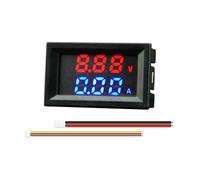 M430 DC 4-30V Voltmètre Courant Compteur de Puissance Température Ampèremètre Numérique Tension Courant Testeur 10A/50A/100A(Red blue,100A)