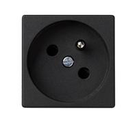 Simon Connect Prise K45 simple 16A IP20 noire K02/14