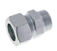 M48x2 Male x 38S Acier zingué Anneau de coupe droit 315 Bar DIN 2353