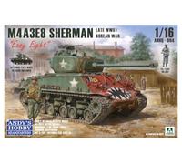 M4A3E8 Sherman Easy Eight Kit de construction de char 1:16 - Late War/Korean War - Modèle en plastique Andy's Hobby Headquarters AHHQ-004 - Chaînes mobiles et suspensions - Figurine - Tube en métal