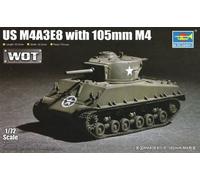 M4A3E8 w/ 105mm M4 U.S. Medium Tank - TRUMPETER 1/72 PLASTIC KIT
