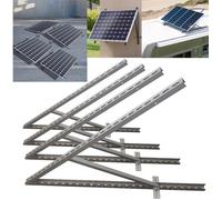 m4solar M03 Lot de 4 panneaux solaires 116 cm, 10 kg, pour 2 panneaux solaires (100 W-600 W), réglables de 0 à 90 °, pour centrale de balcon, toit plat, mur, camping-car, jardin, bateau, sol