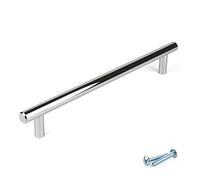 M4TEC Bar Bâton Cuisine Armoire Porte Poignées Placard Tiroir Chambre Meubles Tirer Chrome. Série F5: Entraxe 192 mm