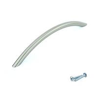 M4TEC Courbe Arc Bâton Cuisine Armoire Porte Poignées Placard Tiroir Chambre Meubles Tirer Acier Inoxydable (Inox). Série N8: Entraxe 256 mm