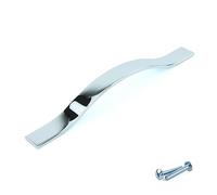M4TEC Courbe Arc Bâton Cuisine Armoire Porte Poignées Placard Tiroir Chambre Meubles Tirer Chrome. Série L8: Entraxe 128 mm