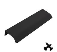 M4TEC Poignée de traction invisible profil porte meuble tiroir Quincaillerie de placard armoire de cuisine chambre garderobe dissimulé caché Noir. Série VD3: Entraxe 64 mm