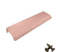 M4TEC Poignée de traction invisible profil porte meuble tiroir Quincaillerie de placard armoire de cuisine chambre garderobe dissimulé caché Or rose. Série VD3: Entraxe 448 mm