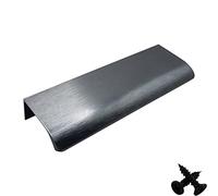 M4TEC Poignée de traction invisible profil porte meuble tiroir Quincaillerie de placard armoire de cuisine chambre garderobe dissimulé caché Anthracite brossé Série VD3: Entraxe 64 mm