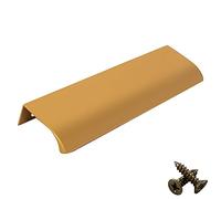 M4TEC Poignée de traction invisible profil porte meuble tiroir Quincaillerie de placard armoire de cuisine chambre garderobe dissimulé caché Cuivre. Série VD3: Entraxe 160 mm pack de 10