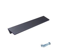 M4TEC Poignée de traction profil bas porte meuble tiroir Quincaillerie de placard armoire de cuisine chambre garderobe Anthracite brossé Série VE8: Entraxe 224 mm