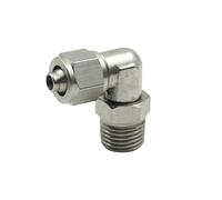 M5 1/8" 1/4" 3/8" 1/2" mâle Quick Twist 4 6 8 10 12 mm OD Tube pneumatique rotatif à 360 degrés Raccord coudé à pousser (pour tube OD de 8 mm, 6,35 mm)