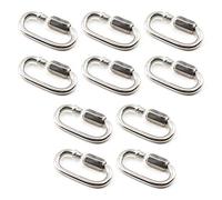 M5 Acier Inoxydable 304 Mousqueton Porte clé Lien Rapide (10 Pièces)