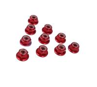 M5 Aluminium for Bride for écrou de Blocage en Nylon Profil Bas 4,5 mm de Hauteur CCW CW Insert Anti-lâche for 2204 2205 2206 Moteur sans balais Drone RC QAV250 210 10-Pack
