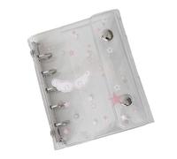M5 Classeur à 6 trous transparent pour carnet de notes de poche mignon | Pour planificateur, bureau, maison, étude, travail, voyage, usage et hebdomadaire, sac à dos,