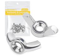 M5 Ecrou Papillon 10 PièCes, Caianwin DIN 315 éCrou Papillon A2 V3a Acier Inoxydable éCrou Papillon, MéTrique Inoxydable Wing Nut Pour L'éQuipement De Meubles Diy