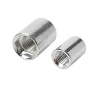M5-M16 douille hexagonale écrou d'accouplement capuchon rond colonne écrous cylindriques 3 pièces, acier au carbone-3pcs, M8X12X21mm
