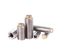 M5 M6 304 douille hexagonale en acier inoxydable, jeu de vis en laiton, boulon à vis(M5x6x2.5x1.2-10pcs)