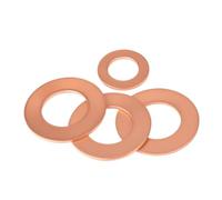 M5 M6 M8 M10 M12 M14 M16 M18 M20 M22 M24 M27 M33 M36 Bouchons De Rondelle En Cuivre Pur Solide Joint Torique Entretoise D'étanchéité Plate(M12x22x1.5mm (10Pcs0)