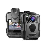 M5 Mini caméra 4200MAH Batterie 15 Heures d'enregistrement caméra corporelle de Police HD 1440P 170 ° Angle sécurité Petit caméscope 128G(128GB)