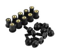 M5 Windshield Wind Deflector Bults Compatible avec YZF R25 R3 YZF-R1 R6 YZF600R YZF750R YZF1000 THUNDERACE Motos(Steel Black)