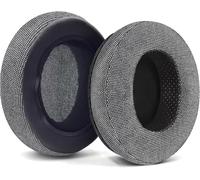 M50X Coussinets d'oreille de rechange compatibles avec Audio-Technica M40X M50 M50X MSR7 Fostex T50RP MDR 7506 Hyperx Cloud Alpha Coussinets en mousse à mémoire de forme (flanelle grise)