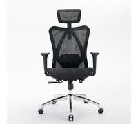 M57 Chaise ergonomique - Accoudoirs 3D,Support lombaire réglable,Mesh haute qualité,150kg max,Hauteur 8cm réglable,3 inclinaisons 110°/116°/126°,SGS/BIFMA,Noir