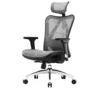 M57 Fauteuil de Bureau Ergonomique, Dossier Haut Respirant en Maille Douce, Accoudoirs 3D Réglables, Soutien Lombaire