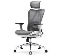 SIHOO M57 Fauteuil de Bureau Ergonomique à Dossier Haut Respirant avec accoudoir de Chaise réglable 3D en Maille respectueuse de la Peau et Support Lombaire Noir et gris