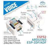 M5Stack Officiel ATOM, haut-parleur intelligent programmable par la voix avec kit de développement IoT intégré ESP32 Bluetooth WiFi Atom Voice