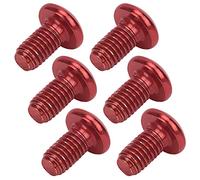 M5x10mm Ti - Alloy Riding Brake Disc Screws | T25 Torx Head Bolts for Mountain Rides | High Strength & Oxidation Defying Brake Rotor Bolts/Universal Fit (Rouge)