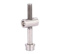 M5x30 35 40mm Titanium Alloy Bicycle Seatpost Fixed Bolt Round Head Screw Premium Anti Corrosion Strong Durable CNC Precision Threads for Bike Seatpost Mounting Titanium Rainbow (M5x40)