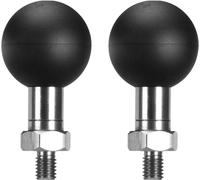 M6-02 1"" Ball Adapter Compatible With Ram Mount B Size Double Socket Arm With M6 X 1.0 Thread, Can Be Extended To Connect To Motorcycle Phone Holder While