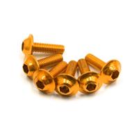 M6*16Mm/20Mm Vis Hexagonales Pour Plaques D'immatriculation Vis Pour Carénage Pour Motos Et Scooters Vis Pour Cadres De Plaques D'immatriculation Vis De Fixation Pour Motos Pièces