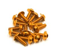 M6*16Mm/20Mm Vis Hexagonales Pour Plaques D'immatriculation Vis Pour Carénage Pour Motos Et Scooters Vis Pour Cadres De Plaques D'immatriculation Vis De Fixation Pour Motos Pièces