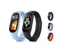 M6 Bracelet Connecté Bleu Étanche IP67, Écran HD Couleur, Tracker d’Activité avec 30 Modes Sport, Cardio & SpO₂, Podomètre, Sommeil, Notifications Appels/SMS, Longue Autonomie, Charge Magnétique