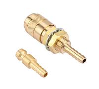 M6 Connecteur Rapide de Gaz et d'Eau Adaptateur Refroidi à l'Eau et Gaz pour Raccord de Chalumeau MIG TIG Raccord Connecteur de Torche de Soudage(Blue)