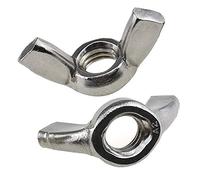 M6 Écrous à Oreilles Papillon (Paquet de 25) Zingué pour aux Boulons et Fixations - Attaches a Toute Epreuve Norme Certifiée ISO965 DIN315 M6 (16mm x 32mm)