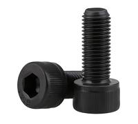M6-M10 noir filetage fin hexagone vis à tête cylindrique à six pans creux grade 12.9 en acier au carbone pas 0.75/1.0/1.25mm (Size : M6x0.75x40-HT(2pcs))