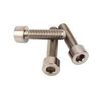 M6 M8 M10 DIN912 Titane Pur GR2 hexagone à Six pans Creux vis à tête cylindrique Boulon (Size : M10X35 2PCS)