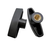 M6 M8 M10 Écrou à main fendu Bouton en bakélite à âme en laiton Poignée intérieure en forme de T(5PCS M10)
