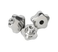 M6 M8 M10 M12 M14 M16 M18M20 304 Acier Inoxydable Filetage Femelle Étoile Bouton Poignées En Forme D'écrous De Serrage Boutons Prune Volant(Through Hole,M8-Head 70mm)